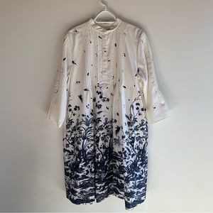 Erdem “Raegan” Shirt Dress - Frida Toile Sateen - Sz 6/UK 10